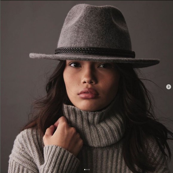 NTW Tilley Unisex Wool Montana Fedora Hat - Taupe - Size Large - Picture 14 of 15